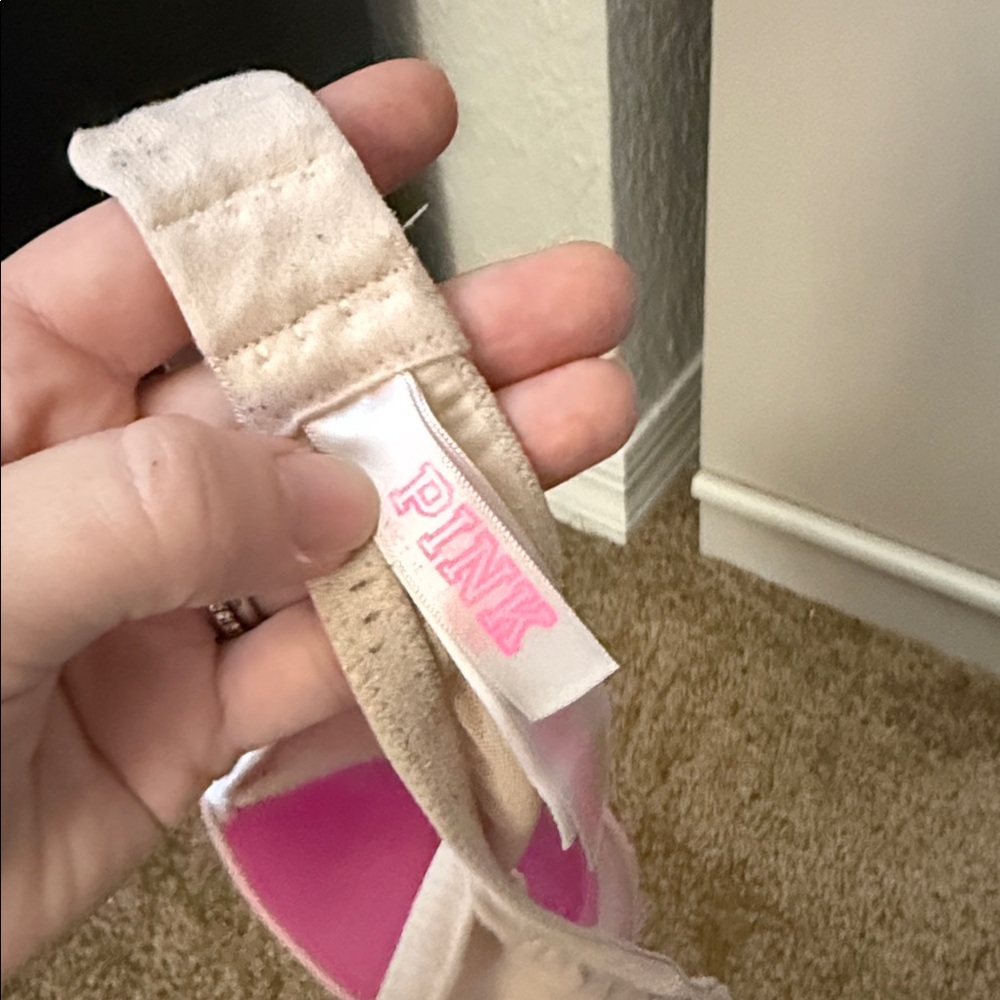 PINK Strapless Cream Bra - Picture 4 of 5